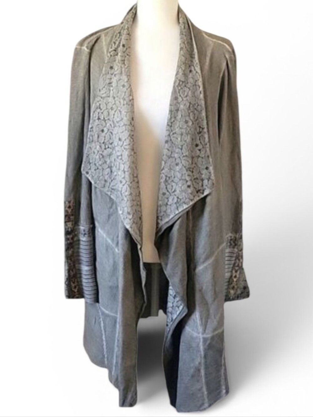 Soft Surroundings L bohemian sweater coat Cardigan hippie boho vibe ✨️